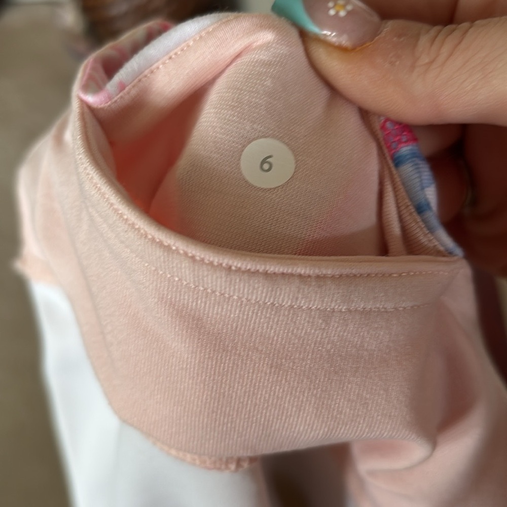 Lululemon Wunder Under Reversible Yoga Pants 2-in-1 White Leggings Pink Floral - Picture 10 of 16